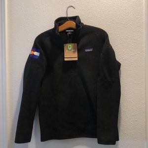 Brand new Better Sweater Womens Black Quarter Zip NWT Medium M